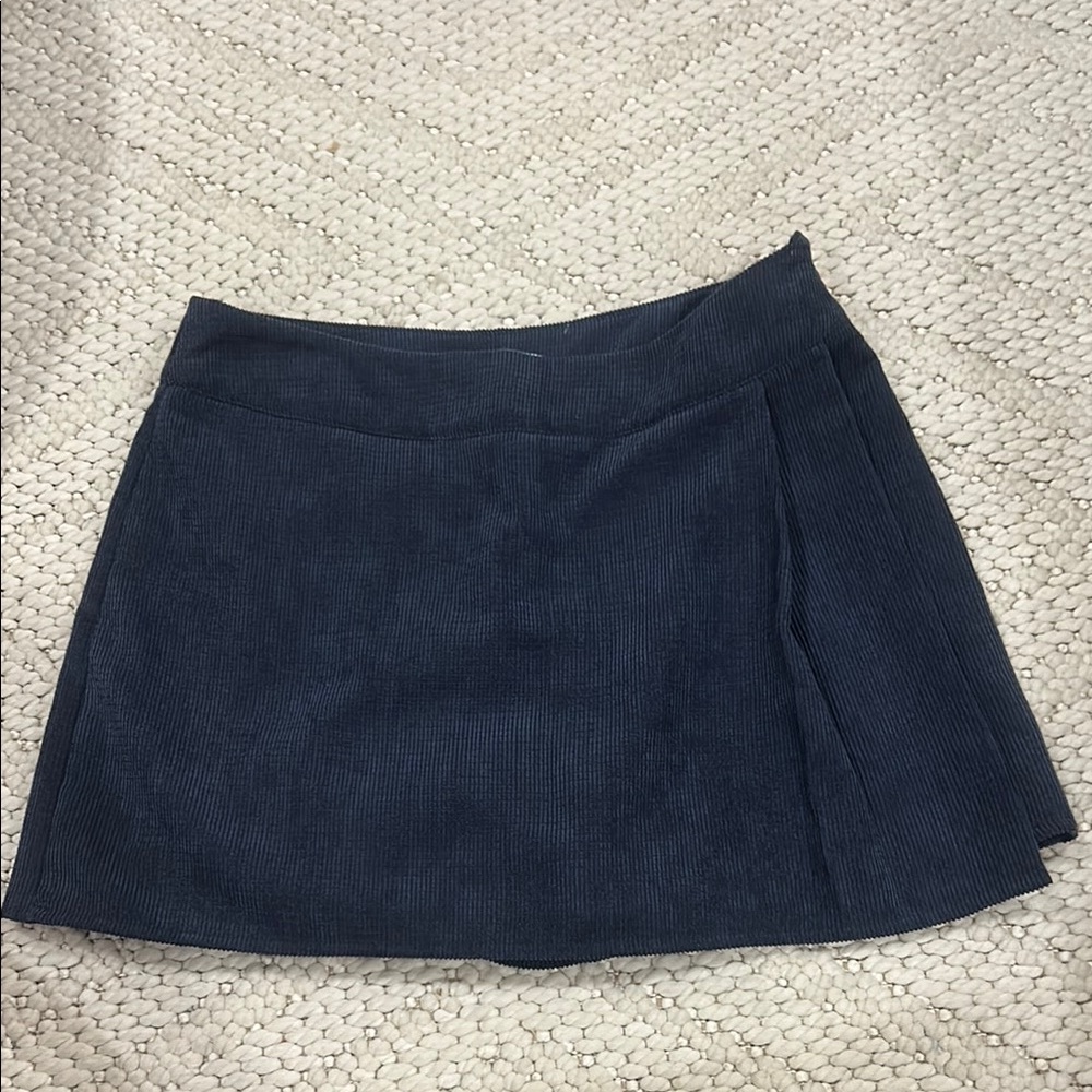 Classic Black Corduroy Skort
